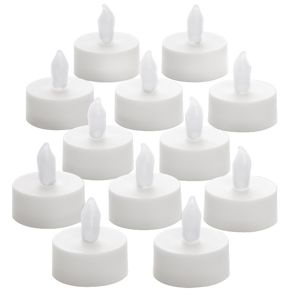 slide 1 of 1, Room Essentials LED Tealight Candles- White, 12 ct