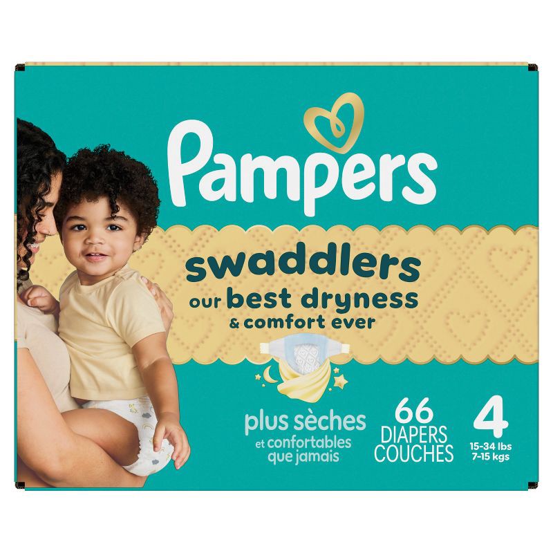 slide 16 of 16, Pampers Swaddlers Sensitive Disposable Diapers - Size 4 - 66ct, 4 x 66 ct