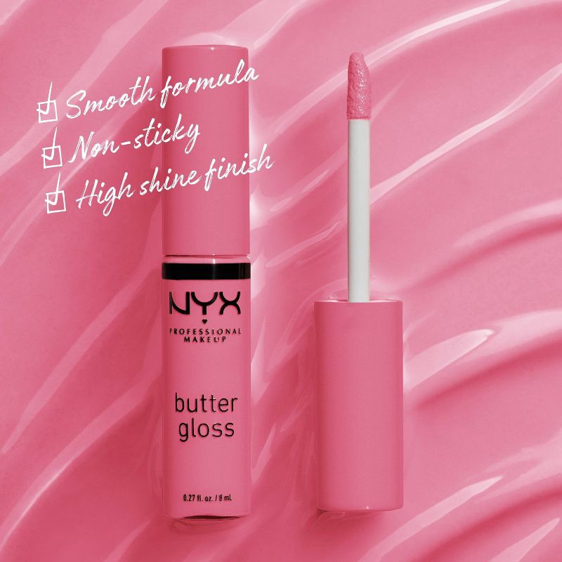 slide 4 of 8, NYX Professional Makeup Butter Lip Gloss - 09 Vanilla Cream Pie - 0.27 fl oz, 0.27 fl oz