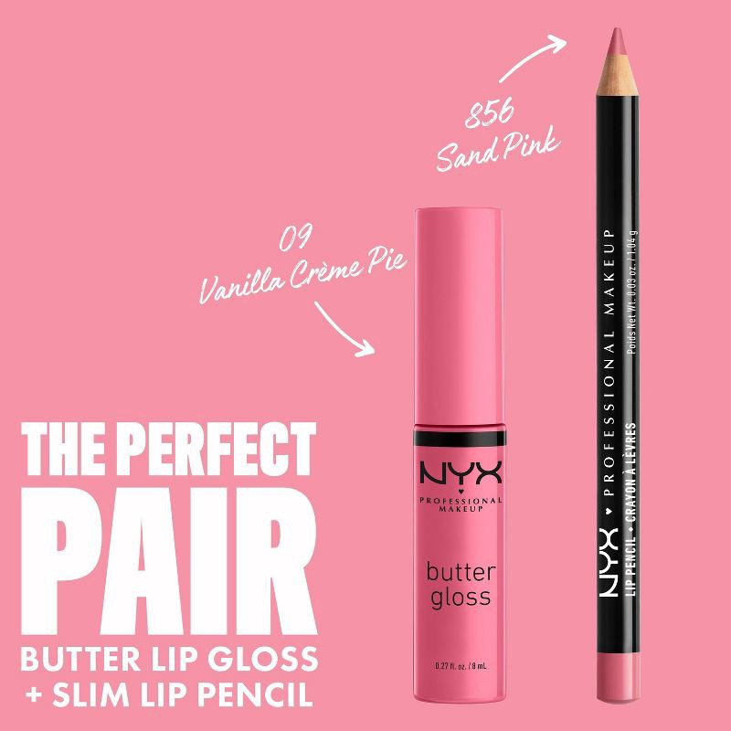 slide 5 of 8, NYX Professional Makeup Butter Lip Gloss - 09 Vanilla Cream Pie - 0.27 fl oz, 0.27 fl oz