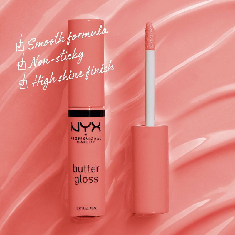 slide 4 of 8, NYX Professional Makeup Butter Lip Gloss - 05 Crème Brulee - 0.27 fl oz, 0.27 fl oz