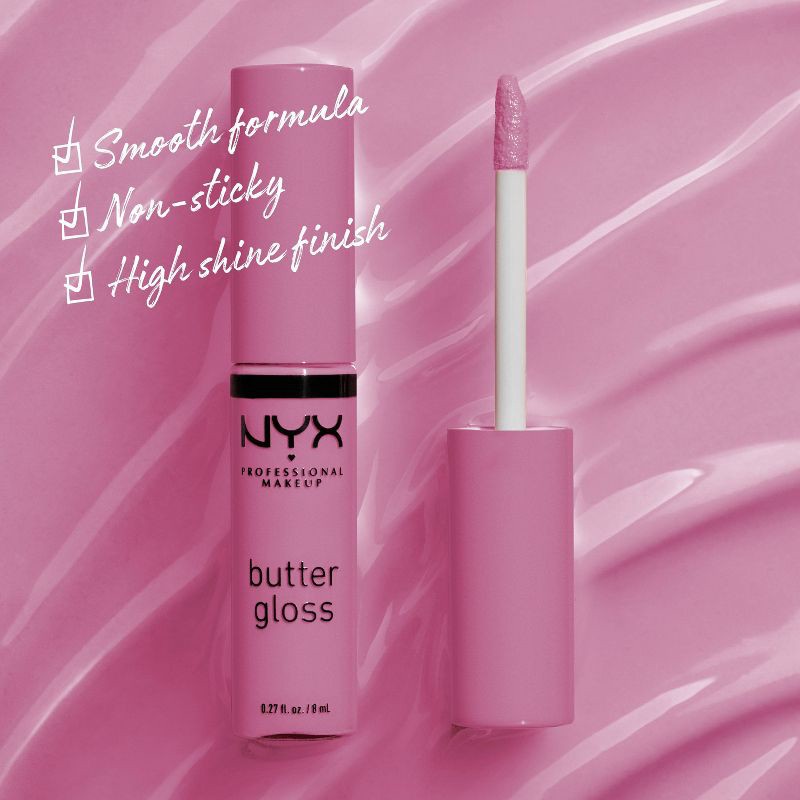 slide 4 of 8, NYX Professional Makeup Butter Lip Gloss - 02 Éclair - 0.27 fl oz, 0.27 fl oz