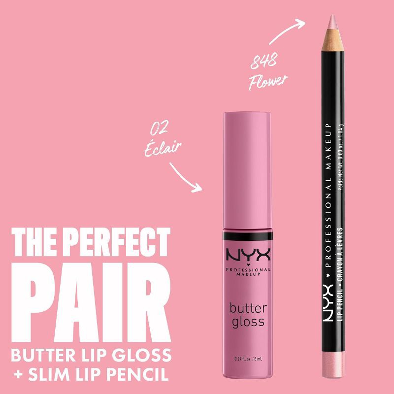 slide 5 of 8, NYX Professional Makeup Butter Lip Gloss - 02 Éclair - 0.27 fl oz, 0.27 fl oz