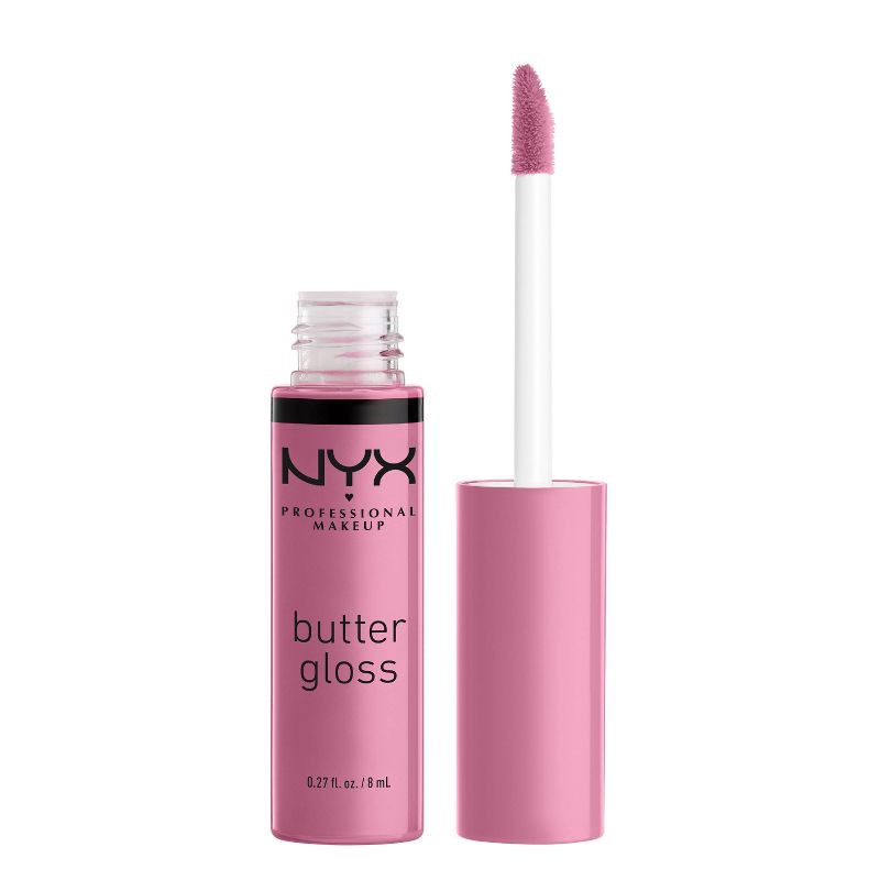 slide 1 of 8, NYX Professional Makeup Butter Lip Gloss - 02 Éclair - 0.27 fl oz, 0.27 fl oz