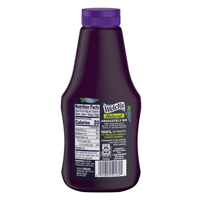 slide 7 of 9, Welch's Natural Concord Grape Spread - 18oz, 18 oz