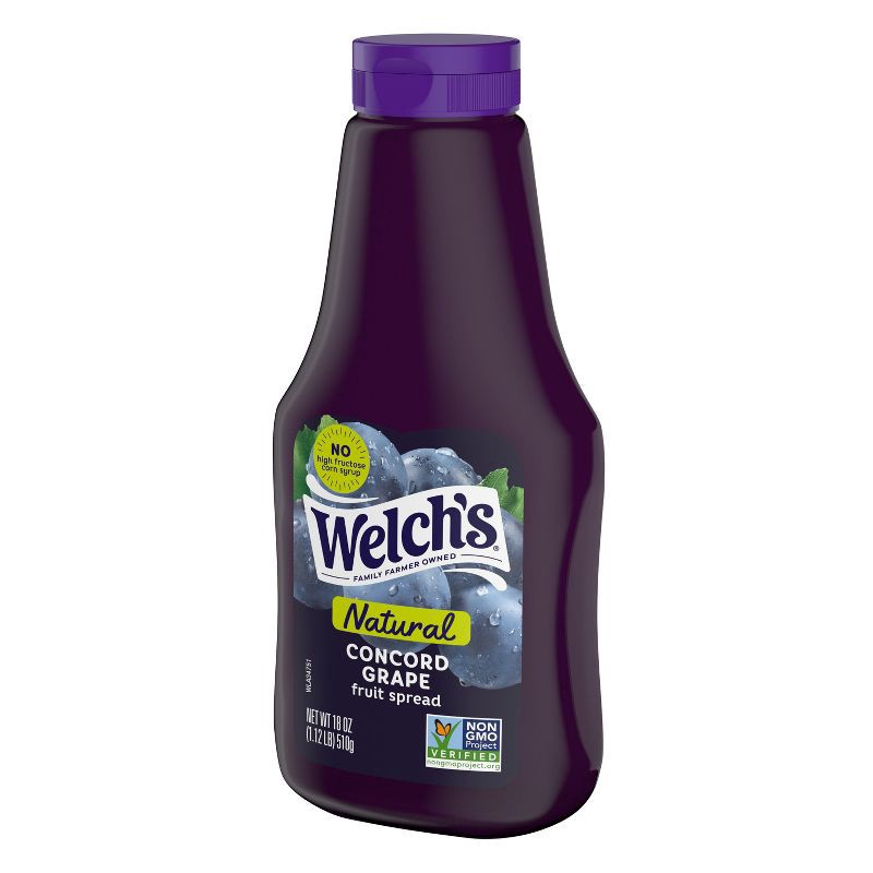 slide 9 of 9, Welch's Natural Concord Grape Spread - 18oz, 18 oz