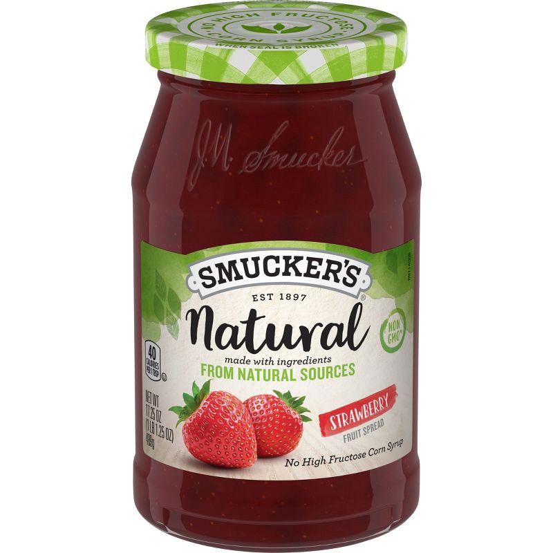 slide 1 of 5, Smucker's Natural Strawberry Fruit Spread - 17.25oz, 17.25 oz