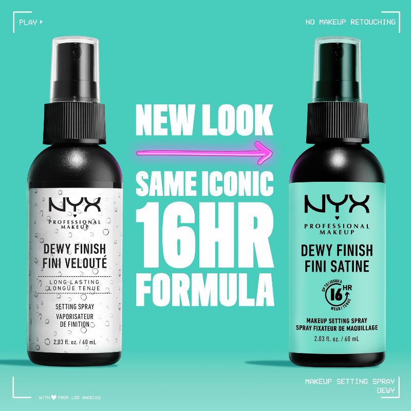 slide 6 of 10, NYX Professional Makeup Long Lasting Makeup Setting Spray - Dewy Finish - 2.03 fl oz, 2.03 fl oz