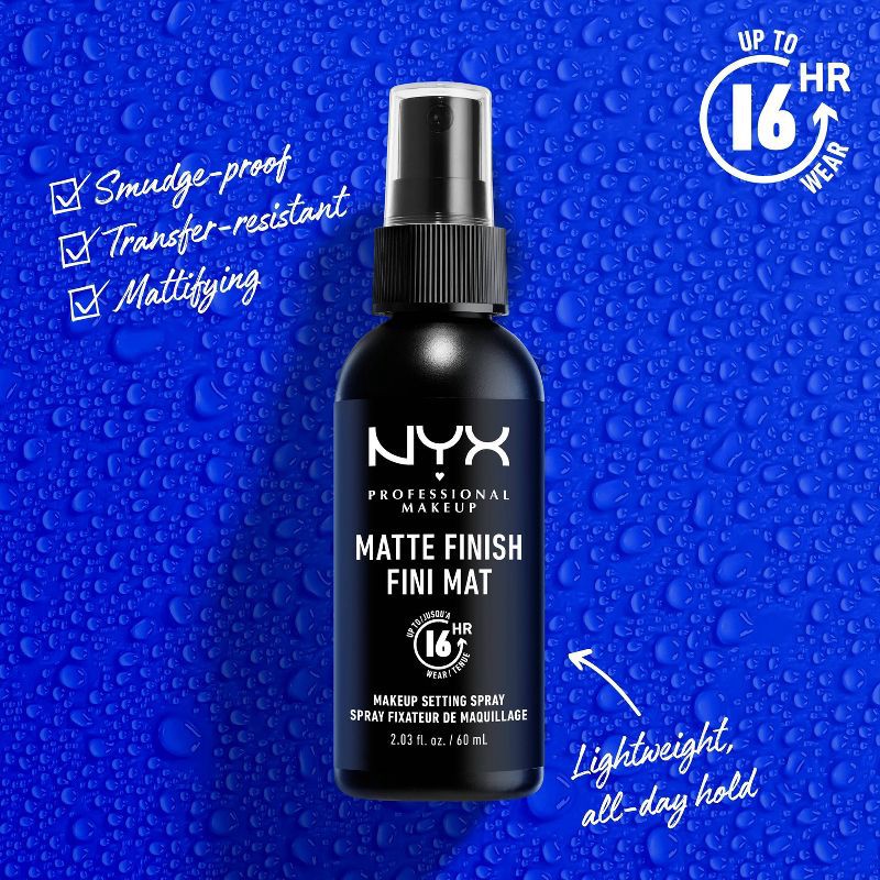 slide 3 of 12, NYX Professional Makeup Long Lasting Makeup Setting Spray - Matte Finish - 2.03 fl oz, 2.03 fl oz