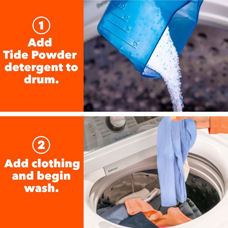 slide 6 of 8, Tide Turbo High Efficiency Powder Laundry Detergent Original - 75 Loads, 1 ct