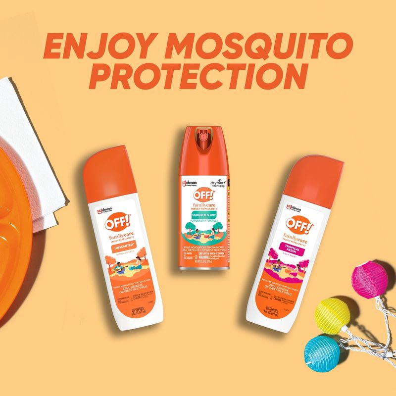 slide 13 of 14, OFF! FamilyCare Mosquito Repellent Smooth & Dry - 2.5oz, 2.5 oz