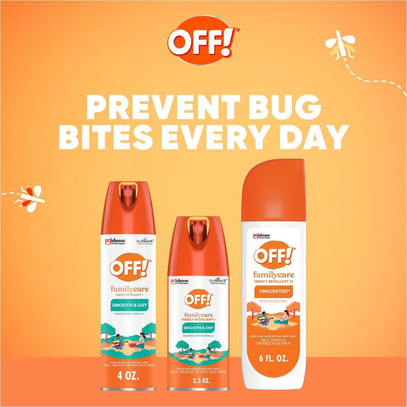 slide 9 of 13, OFF! FamilyCare Bug Spray & Mosquito Repellent Travel Size - 2.5oz, 2.5 oz