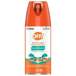 OFF! FamilyCare Bug Spray & Mosquito Repellent Travel Size - 2.5oz