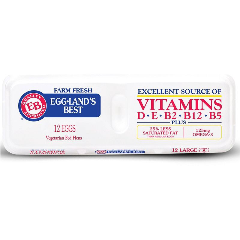slide 1 of 9, Eggland's Best Grade A Large Eggs - 12ct, 12 ct