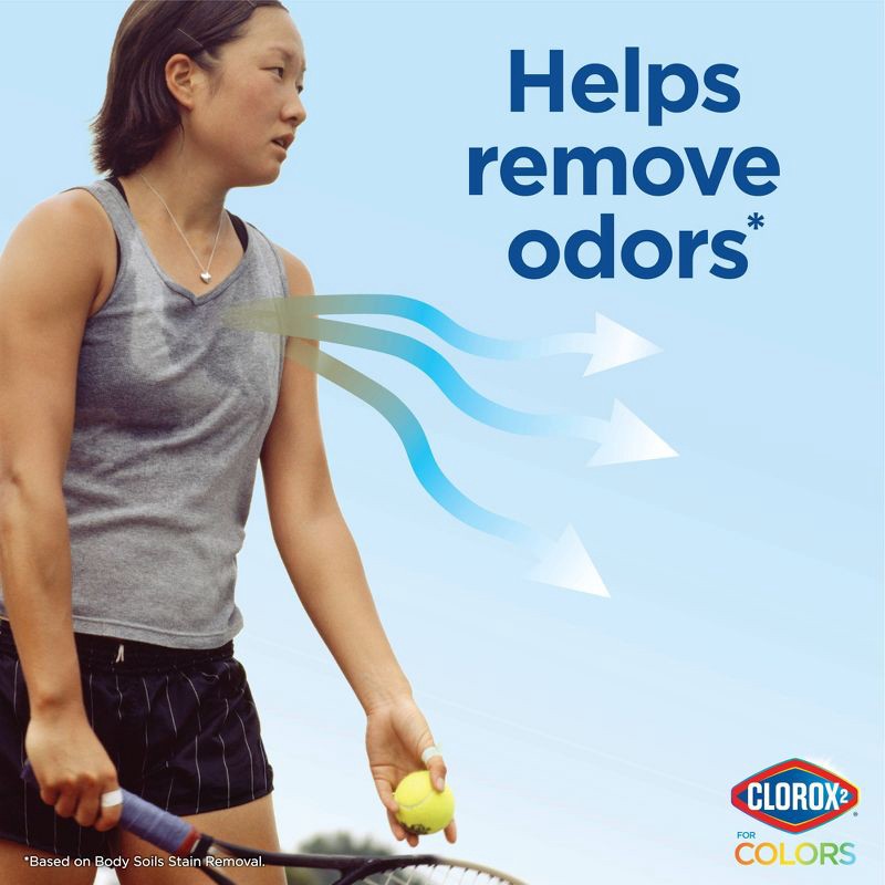 slide 6 of 10, Clorox 2 for Colors Stain Remover and Color Brightener Packs - 40ct/25.4oz, 40 ct, 25.4 oz