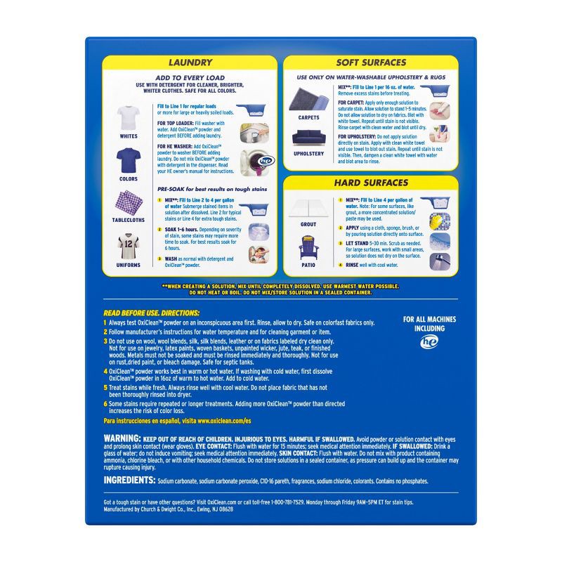 slide 2 of 11, OxiClean Versatile Stain Remover Powder - 7.22 lbs, 7.22 lb