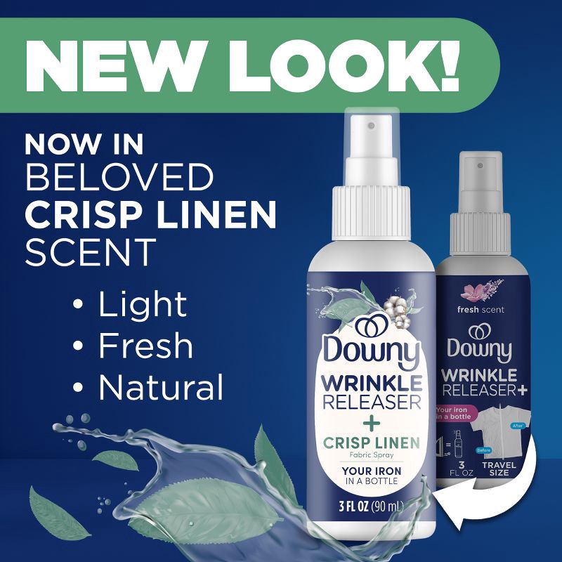 slide 3 of 8, Downy Light Fresh Wrinkle Releaser - 3oz, 3 oz