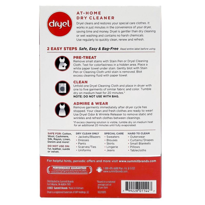 slide 2 of 9, Dryel At-Home Dry Cleaner Kit - 5 Loads, 1 ct