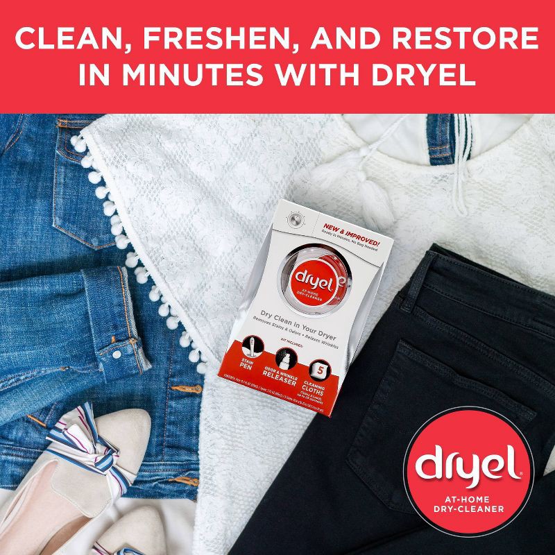 slide 9 of 9, Dryel At-Home Dry Cleaner Kit - 5 Loads, 1 ct