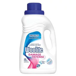 Woolite Damage Defense Liquid Laundry Detergent, 26 Loads, Regular and HE Washers, 40 Fl Oz, Packaging may vary