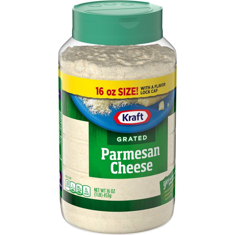 slide 8 of 14, Kraft Cheese Kraft 100% Grated Parmesan Cheese 16oz, 16 oz