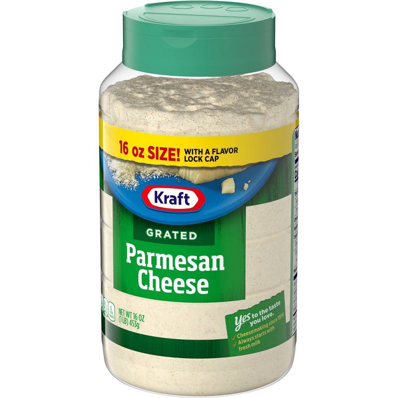 slide 9 of 14, Kraft Cheese Kraft 100% Grated Parmesan Cheese 16oz, 16 oz
