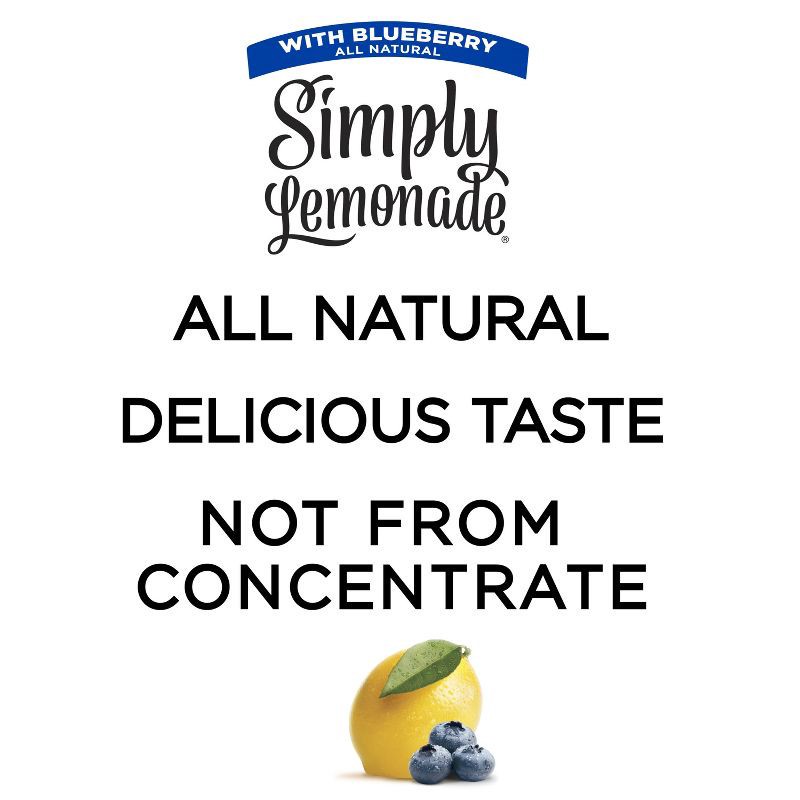 slide 13 of 14, Simply Beverages Simply Lemonade with Blueberry Juice - 52 fl oz, 52 fl oz