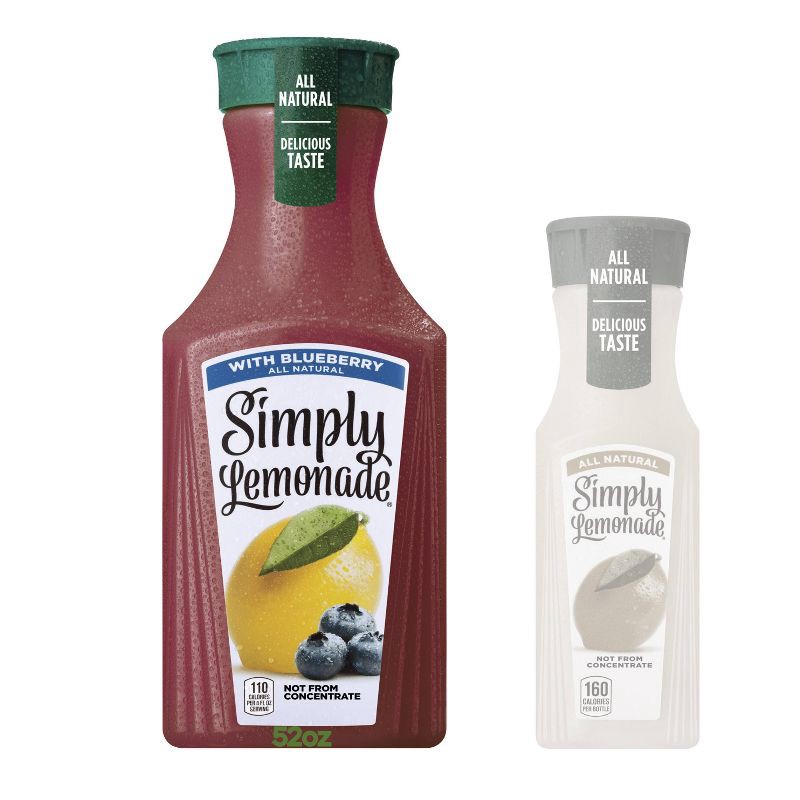 slide 9 of 14, Simply Beverages Simply Lemonade with Blueberry Juice - 52 fl oz, 52 fl oz