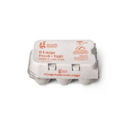 Grade A Large Eggs - 6ct - Good & Gather™