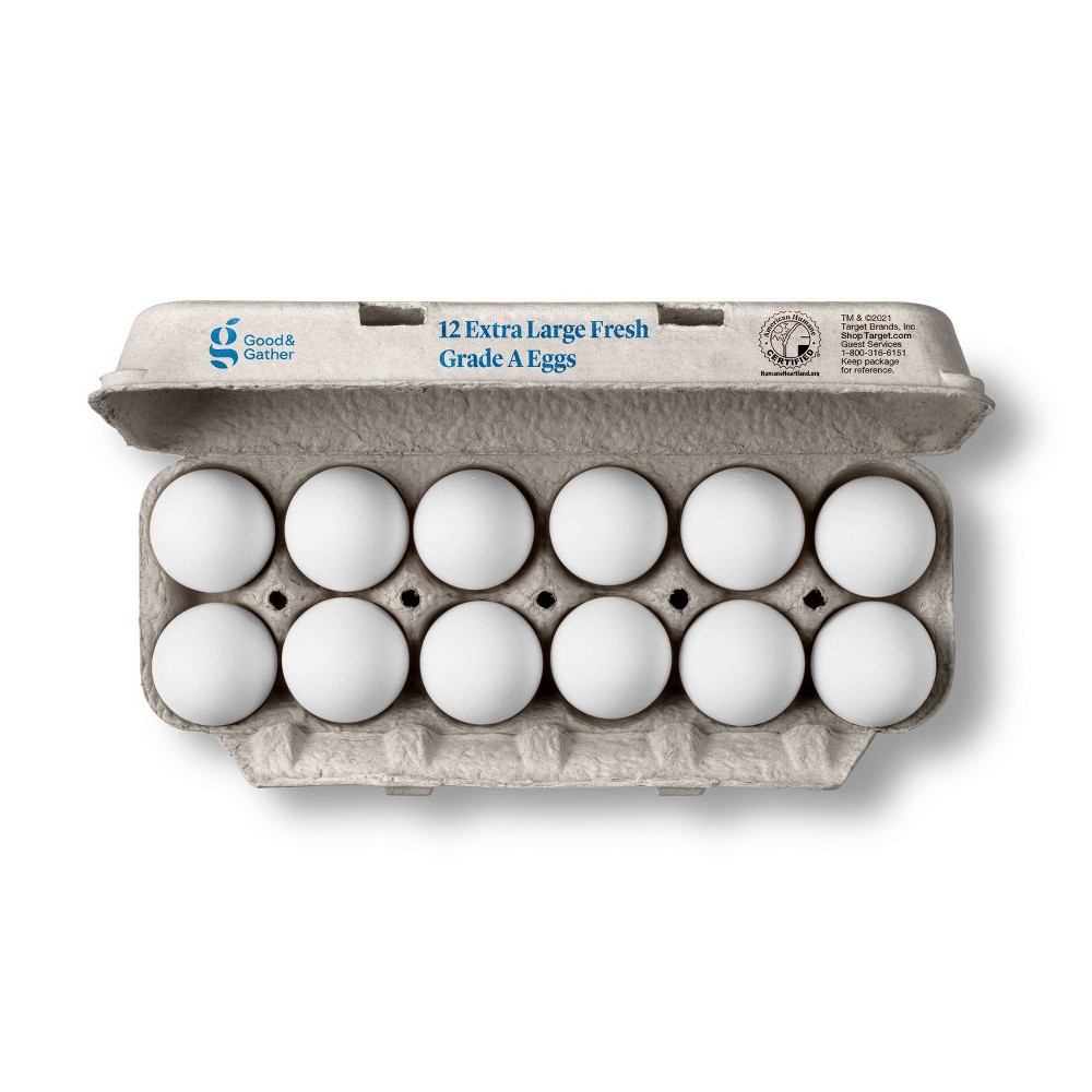 Grade A Extra Large Eggs - 12ct - Good & Gather™ : Target