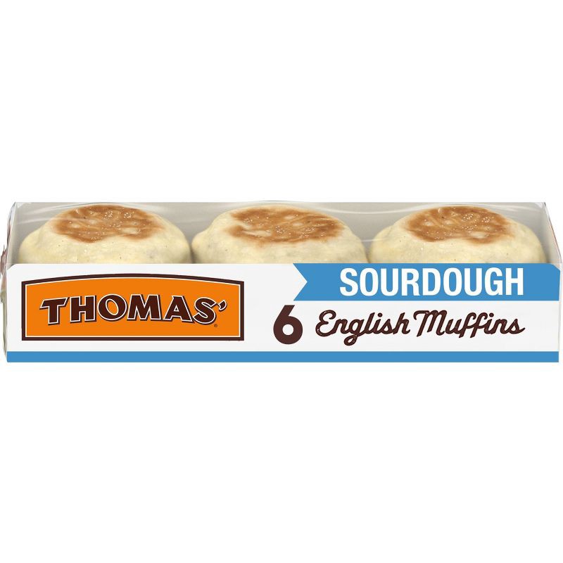slide 1 of 11, Thomas' Sourdough English Muffins - 12oz/6ct, 6 ct; 12 oz