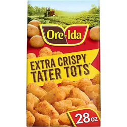 Ore-Ida Extra Crispy Tater Tots Seasoned Shredded Frozen Potatoes - 28 Oz