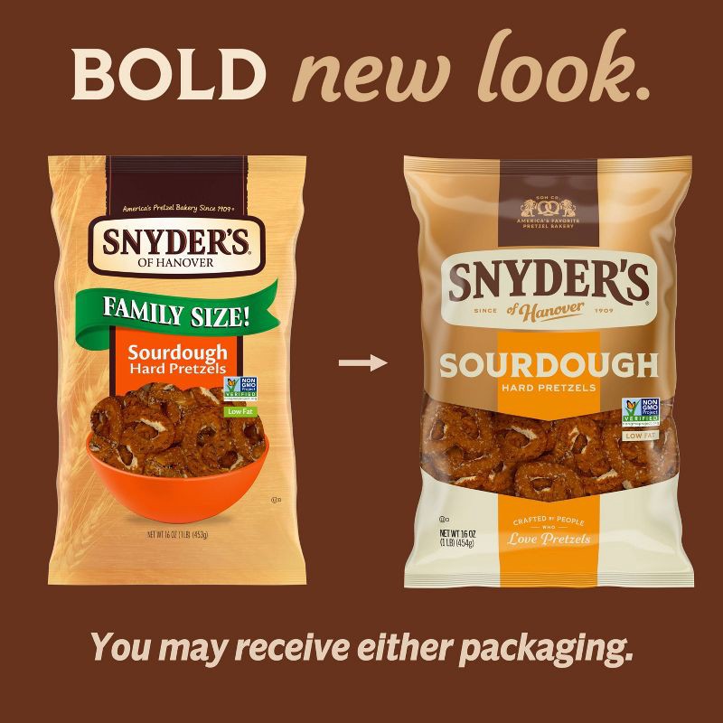 slide 6 of 6, Snyder's of Hanover Pretzels Sourdough Hard Pretzels Family Size - 16oz, 16 oz