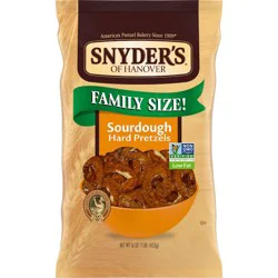 Snyder's of Hanover Pretzels Sourdough Hard Pretzels Family Size - 16oz
