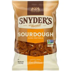 Snyder's of Hanover Pretzels Sourdough Hard Pretzels Family Size - 16oz