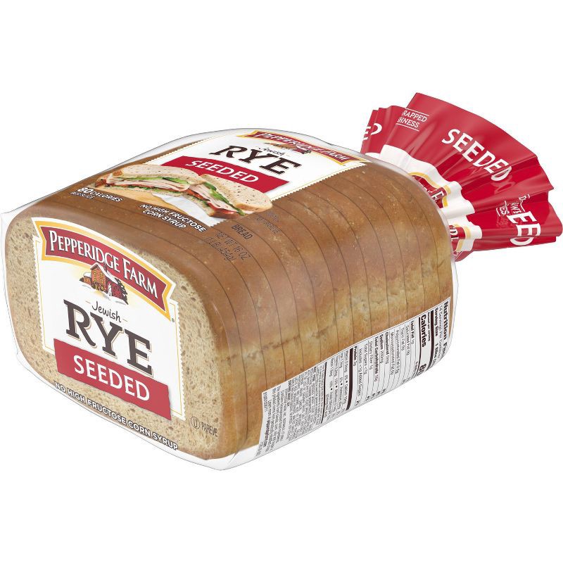 slide 4 of 6, Pepperidge Farm Vegan Jewish Rye Seeded Bread - 16oz, 16 oz