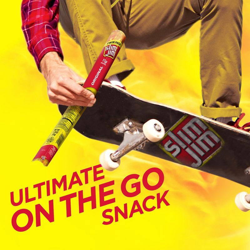 slide 5 of 6, Slim Jim Twin Pack Original Smoked Snack Stick – 1.94oz, 1.94 oz