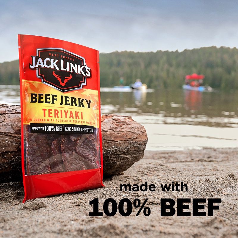 slide 3 of 9, Jack Link's Teriyaki Beef Jerky Mega Pack - 8oz, 8 oz