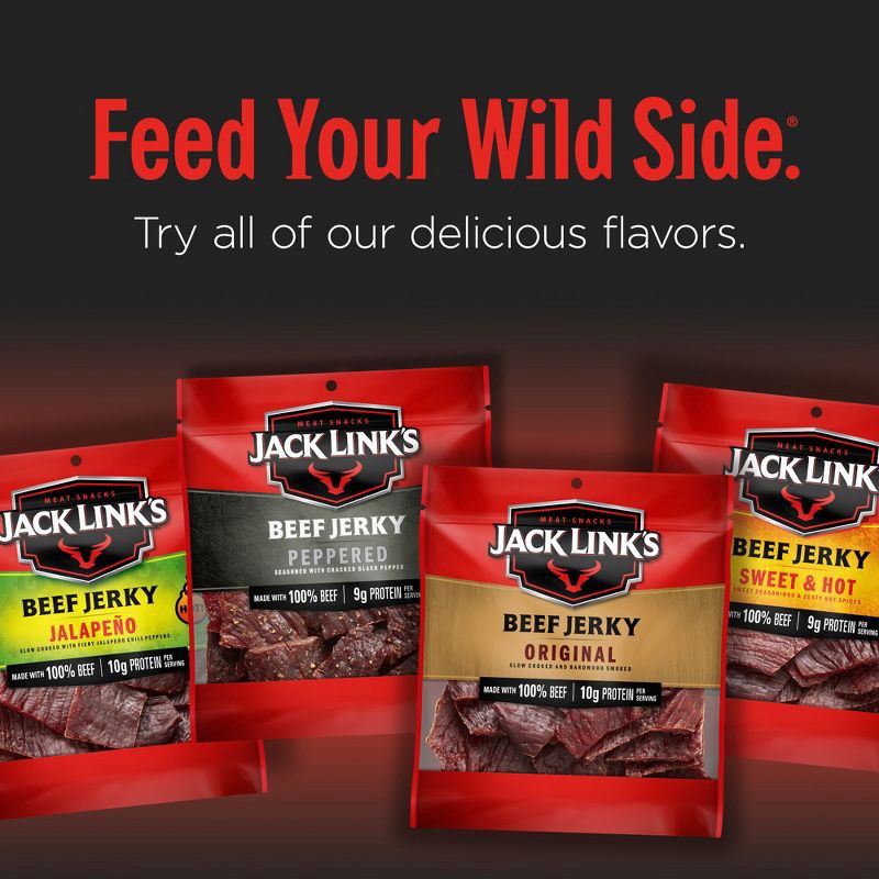 slide 9 of 9, Jack Link's Teriyaki Beef Jerky Mega Pack - 8oz, 8 oz