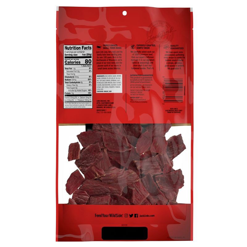 slide 2 of 9, Jack Link's Original Beef Jerky Family Size - 8oz, 8 oz