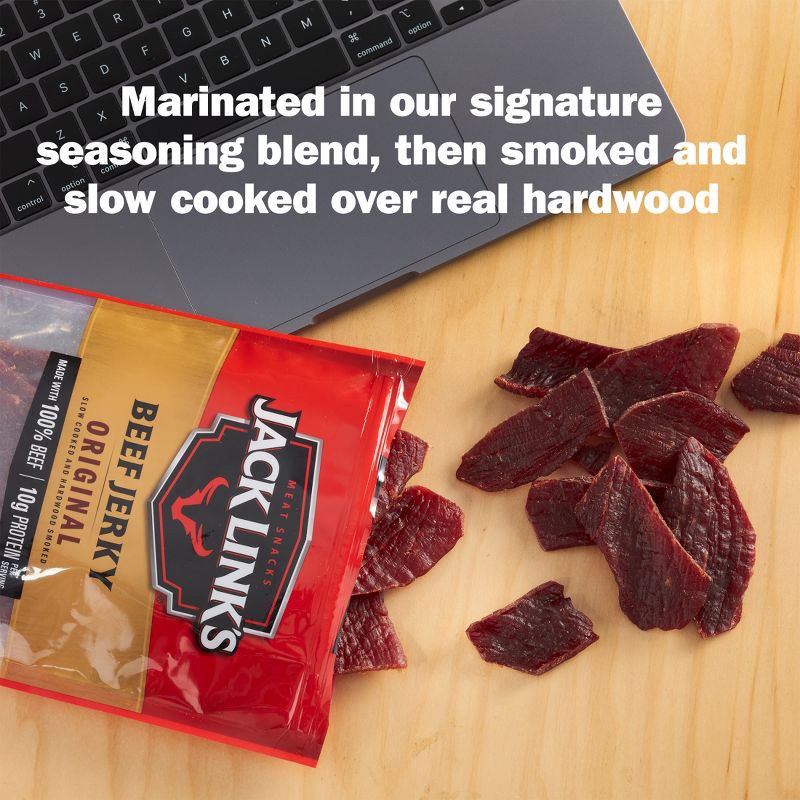 slide 4 of 9, Jack Link's Original Beef Jerky Family Size - 8oz, 8 oz