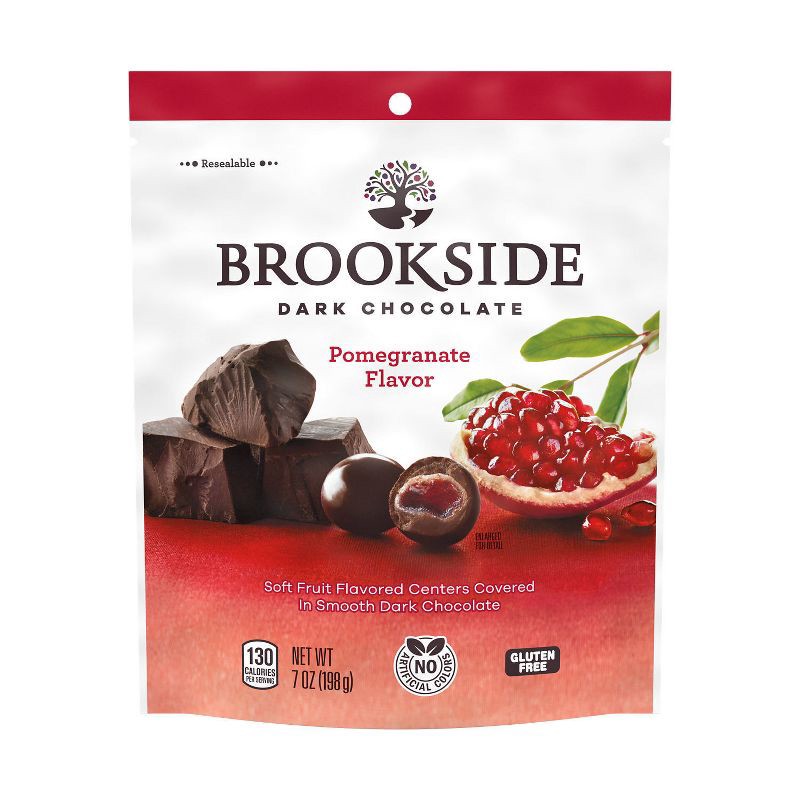 slide 2 of 7, Brookside Pomegranate Dark Chocolate Candy - 7oz, 7 oz
