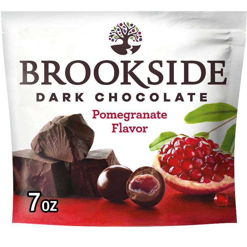 slide 1 of 7, Brookside Pomegranate Dark Chocolate Candy - 7oz, 7 oz