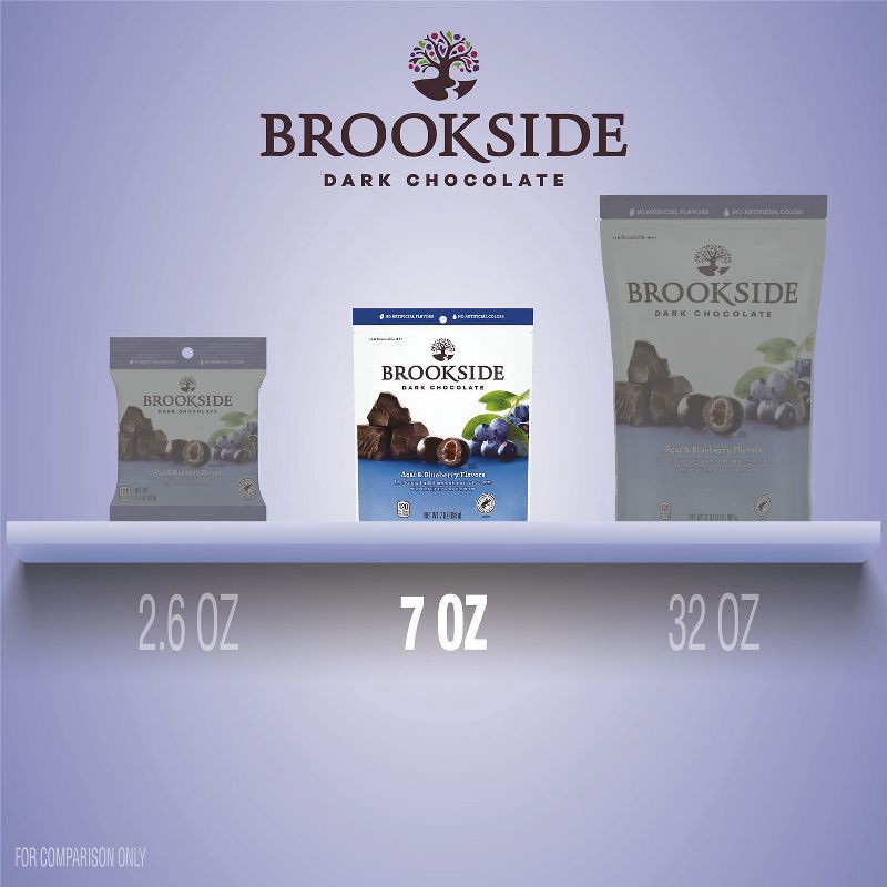 slide 7 of 7, Brookside Acai & Blueberry Flavors Dark Chocolate Candy - 7oz, 7 oz