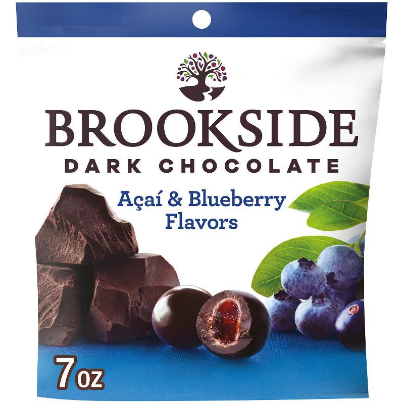 slide 1 of 7, Brookside Acai & Blueberry Flavors Dark Chocolate Candy - 7oz, 7 oz