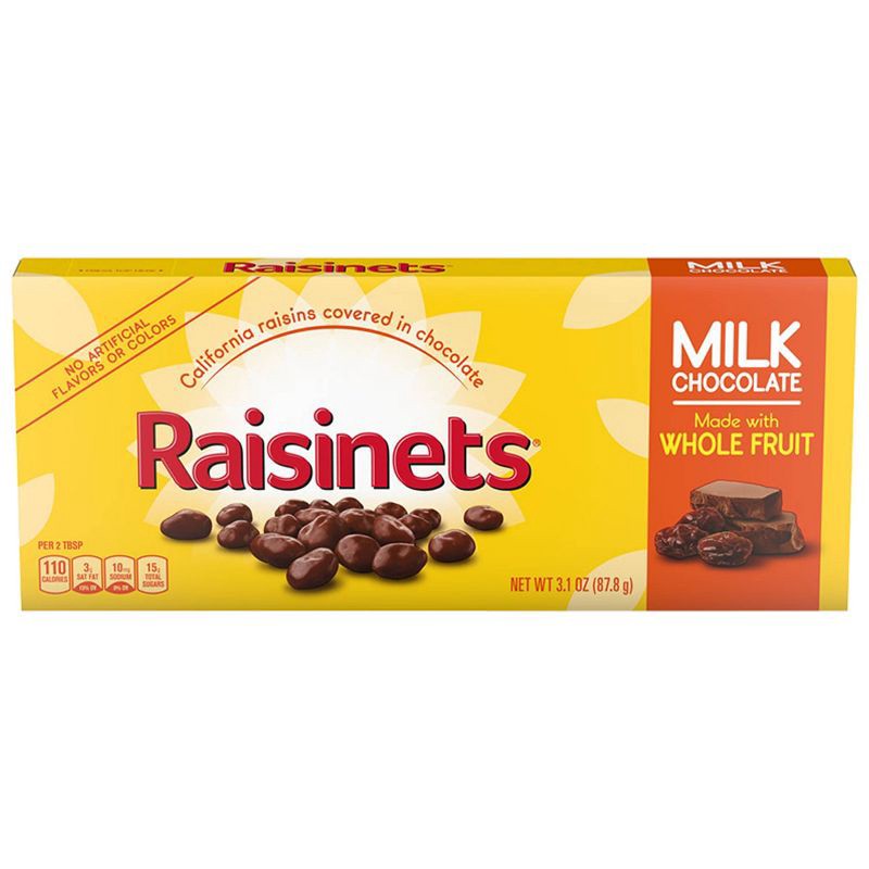 slide 1 of 5, Raisinets Milk Chocolate Covered Raisins Candy - 3.1oz, 3.1 oz