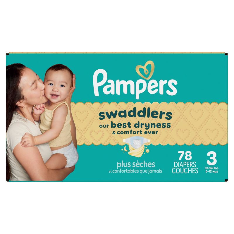 slide 16 of 16, Pampers Swaddlers Sensitive Disposable Diapers - Size 3 - 78ct, 3 x 78 ct