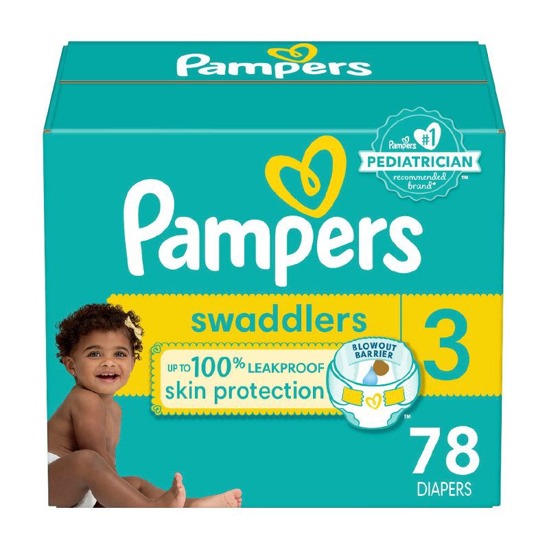 slide 1 of 16, Pampers Swaddlers Disposable Diapers - Size 3 - 78ct, 78 ct