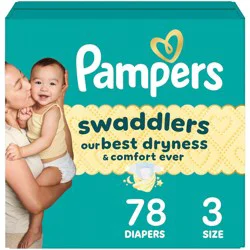 Pampers Swaddlers Sensitive Disposable Diapers - Size 3 - 78ct