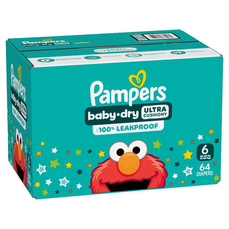 slide 14 of 16, Pampers Baby Dry Diapers Super Pack - Size 6 - 64ct, 6 x 64 ct